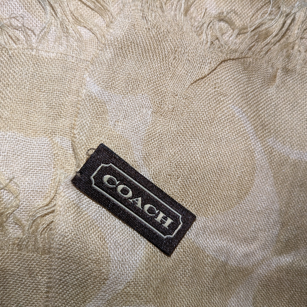 Coach Light Tan Scarf